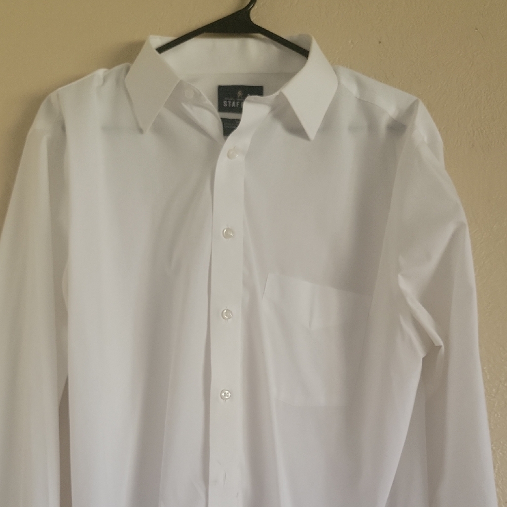 Stafford Men's White Dress Shirt